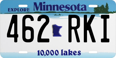 MN license plate 462RKI