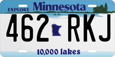 MN license plate 462RKJ
