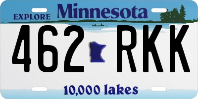 MN license plate 462RKK