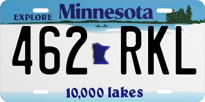 MN license plate 462RKL