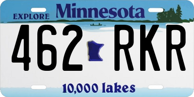 MN license plate 462RKR