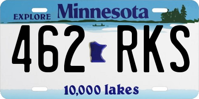 MN license plate 462RKS