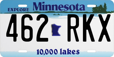 MN license plate 462RKX