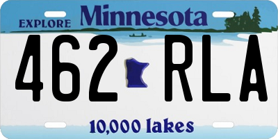 MN license plate 462RLA