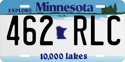 MN license plate 462RLC