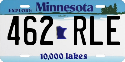 MN license plate 462RLE