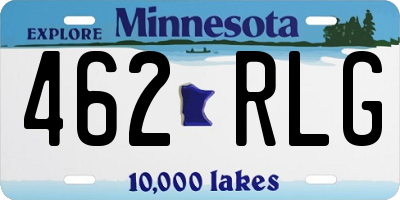 MN license plate 462RLG