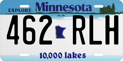 MN license plate 462RLH