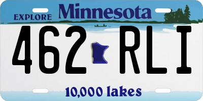 MN license plate 462RLI