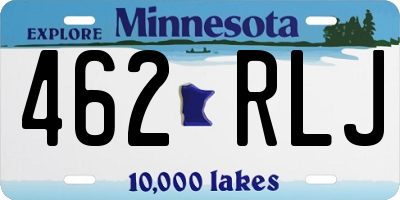 MN license plate 462RLJ