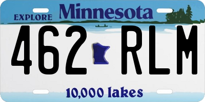 MN license plate 462RLM