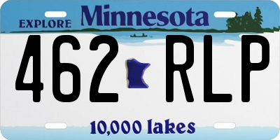 MN license plate 462RLP