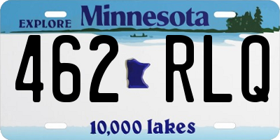 MN license plate 462RLQ