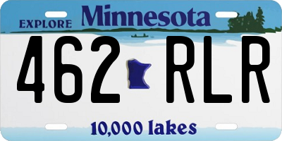 MN license plate 462RLR