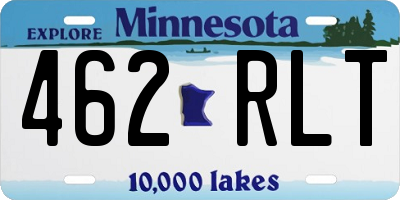 MN license plate 462RLT