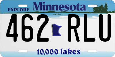 MN license plate 462RLU