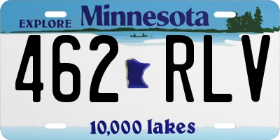 MN license plate 462RLV