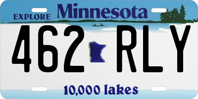 MN license plate 462RLY