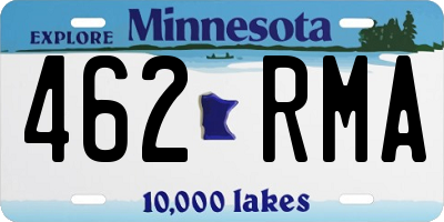 MN license plate 462RMA