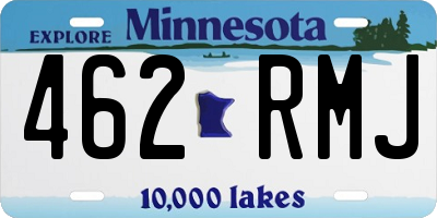 MN license plate 462RMJ