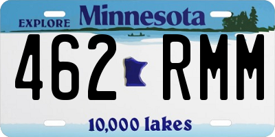 MN license plate 462RMM