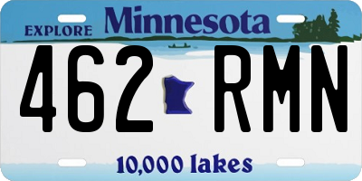 MN license plate 462RMN