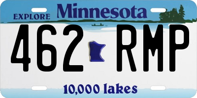MN license plate 462RMP