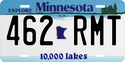 MN license plate 462RMT