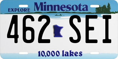 MN license plate 462SEI