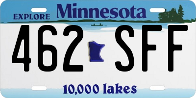 MN license plate 462SFF