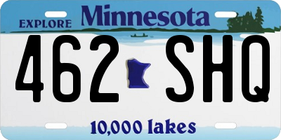 MN license plate 462SHQ