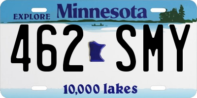 MN license plate 462SMY