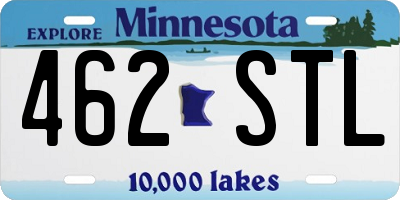 MN license plate 462STL