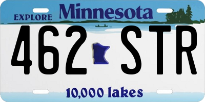 MN license plate 462STR