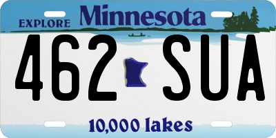 MN license plate 462SUA