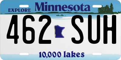 MN license plate 462SUH