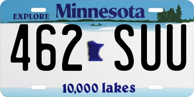 MN license plate 462SUU
