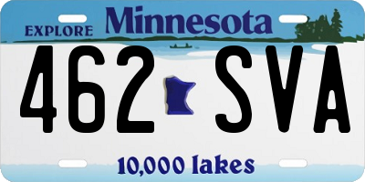 MN license plate 462SVA