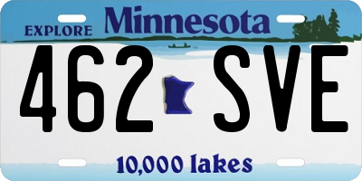 MN license plate 462SVE