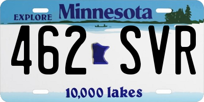 MN license plate 462SVR