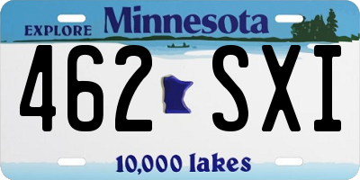 MN license plate 462SXI