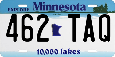 MN license plate 462TAQ