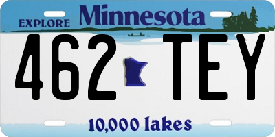 MN license plate 462TEY