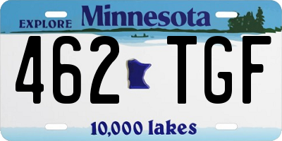 MN license plate 462TGF