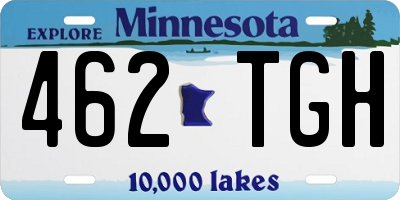 MN license plate 462TGH
