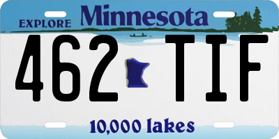 MN license plate 462TIF