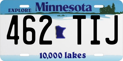 MN license plate 462TIJ