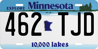 MN license plate 462TJD