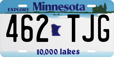 MN license plate 462TJG