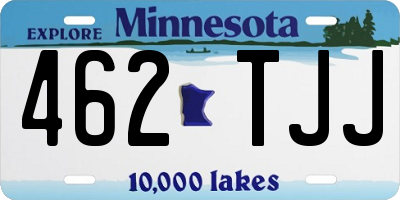 MN license plate 462TJJ